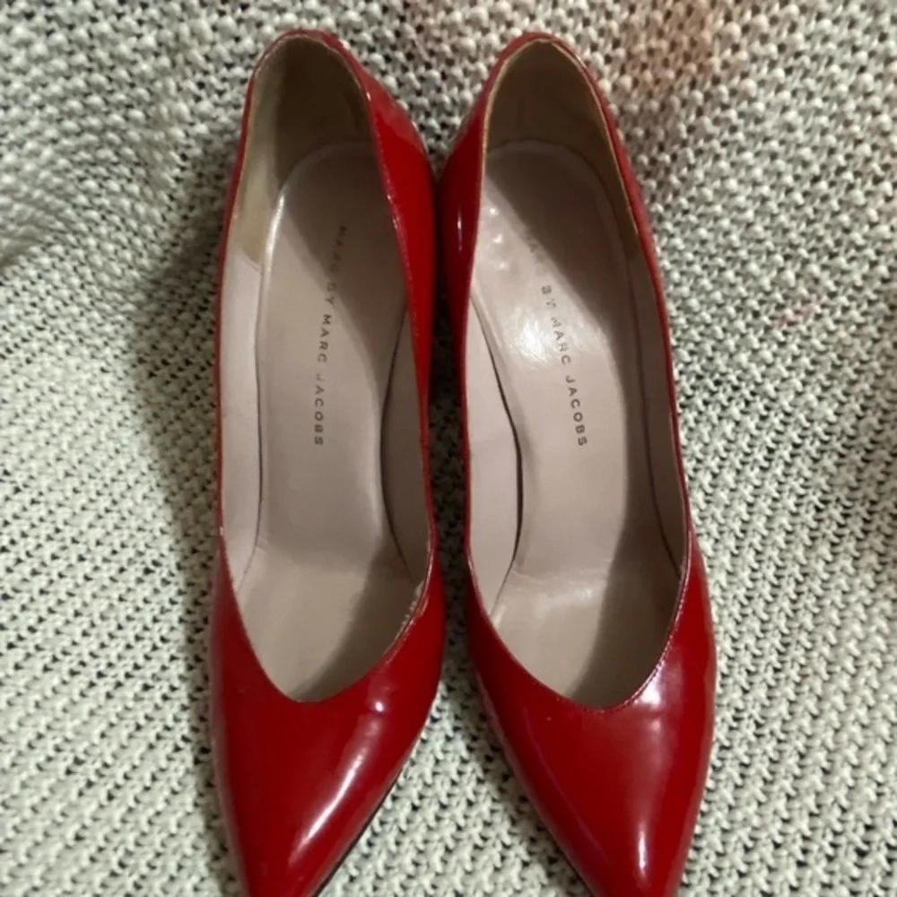 Marc By Marc Jacob’s Red‎ Patent Leather Heel, Size 38 (7.5)